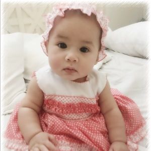 Babies dress with headband.